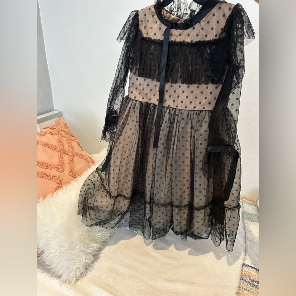 Girls formal black dress